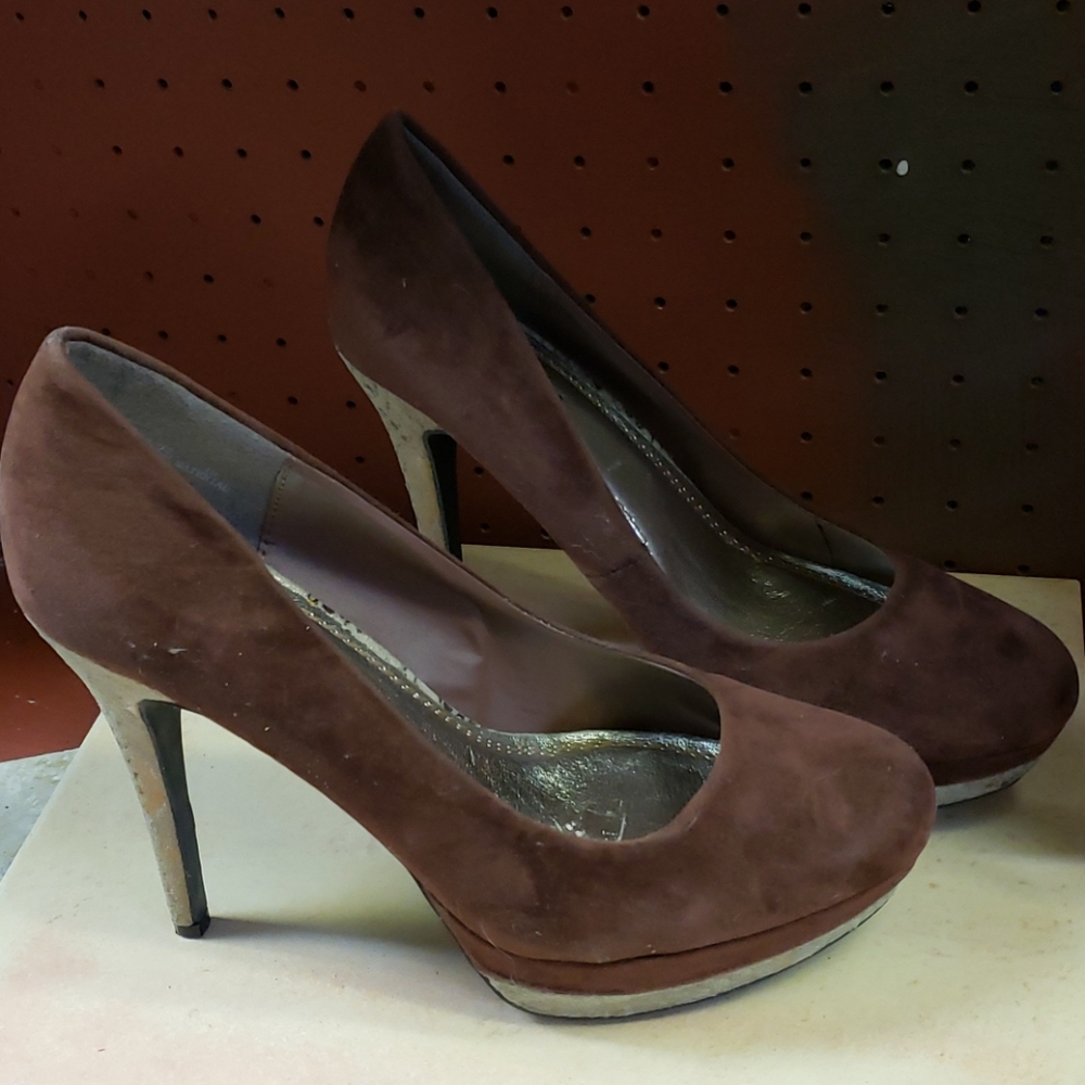 Anne Michelle Brown platform heels